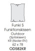 Funki OD582KR Reißverschluss schwarz